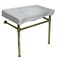 Kingston Brass VPB1362ST Imperial Vitreous China Console Sink W/ SS Legs, White/Brass VPB1362ST - alternate 1